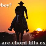 Chord Fills, Cowboy Chords Cowboy riding towards camera at dusk - Chord Fills